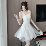 애니율 여성 여름 레이어드 망사 나시 원피스 G4240 : 애니율