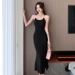 애니율 여성 여름 슬림핏 오프숄더 롱 원피스 G4245 : 애니율