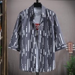 애니율 남성 여름 시원한 7부 소매 셔츠 남방 G4288 : 애니율