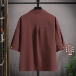 애니율 남성 여름 시원한 셔츠 남방 반바지 세트 G4295 : 애니율