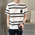 애니율 남성 여름 패션 스트라이프 티셔츠 G4314 : 애니율