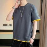 애니율 남성 여름 레이어드 빅사이즈 티셔츠 G4311 : 애니율