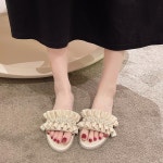 애니율 여성 여름 스팽글 플랫 슬리퍼 G4338 : 애니율