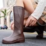 애니율 여성 패션 방수 롱 레인부츠 G4374 : 애니율