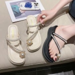 애니율 여성 여름 비즈 통굽 키높이 샌들 G4397 : 애니율