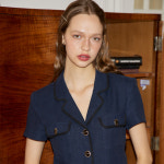 [살롱드욘] Line Point Crop Jacket Navy : 디그램