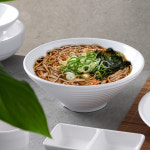 밀크 멜라민 프로 면기 1호 라면 우동 국수 짬뽕 짜장면 중식 그릇 : 카페에떼르