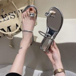 애니율 여성 여름 큐빅 스트랩 플랫 샌들 G4395 : 애니율