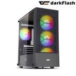 다크플래시 darkFlash DK200 MESH RGB ADVANCED 강화유리 PC케이스 (블랙) : 아토닉스