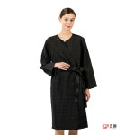 요들 킹체크리본가운 블랙 미용 미용실 헤어 이발가운 손님 : 토탈헤어