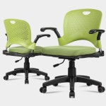 학생 공부 집중잘되는 편한자세 회전의자 독서실 바른자세 사무용 컴퓨터 : 쇼핑가득