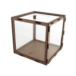 응모함 우드 갈색 직접조립 DIY 250x250x250 A0717 : 링크커넥트