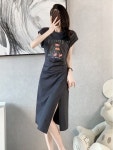애니율 여성 여름 시원한 트임 원피스 G4436 : 애니율