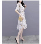 애니율 여성 여름 시원한 브이넥 쉬폰 원피스 G4452 : 애니율