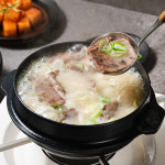 [한촌설렁탕] 더블랙 프리미엄 진 고기설렁탕 1.8kg(600gx3팩) 사골 곰탕 밀키트 육수 : 한촌설렁탕 공식몰