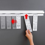 부착식 배달 주문서 주문렉 오더랙  50cm 영수증꽂이 : 브릿지스몰