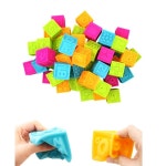 알파벳 숫자 그림 소리나는 말랑이 블록 스포츠완구 유아체육 주물럭볼 추천 말랑블럭 완구 : 해피랜선스토어