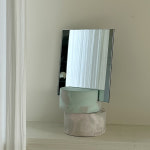 ［에이피알론드］CONCRET round mirror / 2colors 콘크리트 탁상 거울 : APR.rond