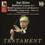 [CD] Karl Bohm 베토벤 교향곡 2번 / 모차르트 교향곡 34번 / 스트라빈스키 불새 모음곡 - 칼 뵘 (Beethoven / Mozart Symphonies / S...... 