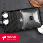 키친아트 투웨이 플러스 바베큐 전기그릴 생선구이 고기불판 멀티쿠커 /불판/고기/명절제사음식/꼬치산적/전 : 밥풀하우스