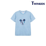 [트윈키즈] 캐릭터 홀로그램 전사티셔츠(TAMT9T21_BL) : Tp-shop