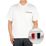 [톰브라운] 남성 카라 반팔 티셔츠 (MJP171A J0029 100) : 비아 쇼룸