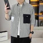 애니율 남성 여름 빅사이즈 체크 남방 셔츠 G4752 : 애니율