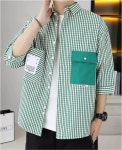 애니율 남성 여름 빅사이즈 체크 남방 셔츠 G4752 : 애니율