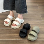 애니율 여성 여름 편안한 통굽 슬리퍼 샌들 G4813 : 애니율