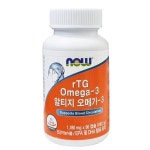 NOW 나우푸드 알티지 rTG 오메가3 1180mg x 90캡슐 : 더큐어