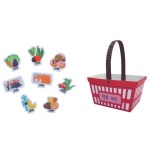 우리동네 마트 장바구니 만들기 4인용 장보기 시장놀이 어린이집 사회관계 미술학습 : 쇼핑 버스