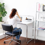 미드리센스데스크 미드센추리 인테리어 모던 타공판 책상 1000 1200(2size) : 유브로가구