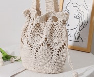 핸드메이드 손뜨게가방 슬링 니트가방 네트백 : 아이엠써니