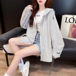 애니율 여성 여름 오버핏 후드 바람막이 자켓 G5093 : 애니율