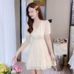 애니율 여성 여름 시원한 레이스 쉬폰 원피스 G5066 : 애니율