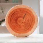 이시아르 통나무 메모리폼 원형 방석 쿠션 36cm : 에이치정보통신