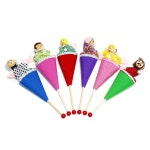 유치원 어린이집 이야기놀이 막대인형 6p 인형극 구연동화 정서교감 EQ 언어교육 핸드퍼펫 추천 : 해피랜선스토어