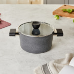 [모던하우스] 레인포레스트 블랙 스톤코팅 인덕션겸용 양수냄비 20CM : 모던하우스몰