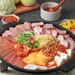 핵이득 마켓 참피디 햄 폭탄 치즈 부대전골 부대찌개 밀키트 1kg : 핵이득마켓