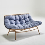 푹신한 거실 안락의자 2인 패브릭쇼파 펜션 라운지소파 모텔 예쁜 : 달부리빙