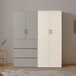 800 예쁜 2단행거 속깊은 원룸 옷장 수납장롱 자취방 안방양복장 : 달부리빙