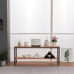 1200 모던 낮은 스틸프레임 원목 2단선반 다용도 장난감정리대 랙 : 달부리빙