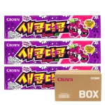 크라운 새콤달콤 대용량 29g 90입 딸기 복숭아 레모네이드 블로베리소다 포도 : 럭키굿즈