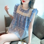 애니율 여성 여름 시원한 프릴 블라우스 G5469 : 애니율