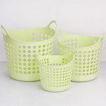 말랑 세탁바구니 빨래바구니 소 그린 : 에이스쇼핑