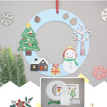 5set 겨울풍경 리스만들기 종이 크리스마스리스 미술만들기 초1 : 조이코스트1