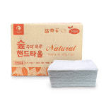 숲속의하루네츄럴 핸드타올5000매 100%천연펄프 대용량  종이타월 페이퍼타올5000매 : 티슈 키친 페이퍼 점보롤