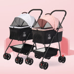 [디클펫] 러비어스 강아지유모차 애견유모차 개모차 반려견 펫모차 폴딩 시트분리형 데일리 : 디클펫