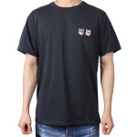 메종키츠네 23FW 남성 더블 폭스헤드 반팔티 챠콜 BU00103KJ0008 P195 : FABSTYLE