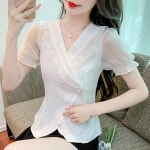 애니율 여성 여름 시원한 쉬폰 블라우스 G5531 : 애니율